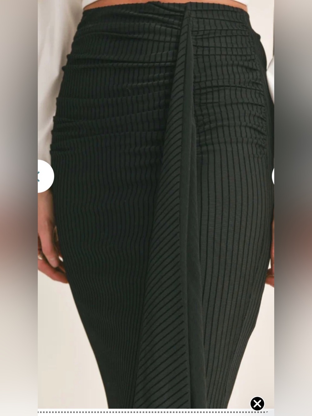 Ruched Midi Skirt - Picture 3 of 5